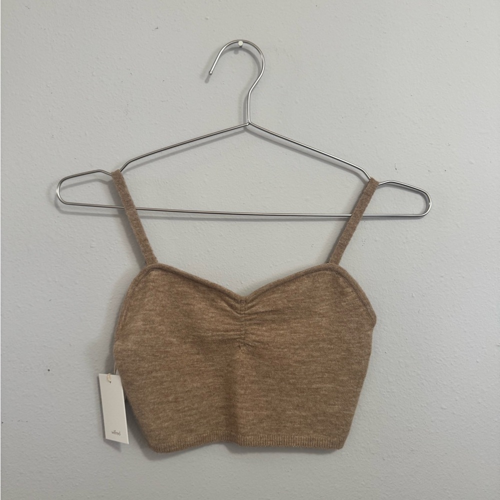 Wilfred Camel Knit Top